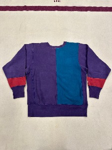 Rare ! 1990&#039;s Champion Reverse Weave Color Block ( L 105 ~ )